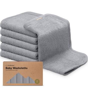 6pk Deluxe Baby Washcloths, Soft Baby Wash Cloth, Baby Bath Towel, Face Cloths