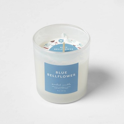 5oz Blue Bellflower Glass Jar Candle White - Room Essentials™