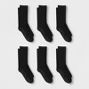 Hanes Premium Men's X-temp Ultra Cushion Crew Socks 6pk : Target