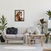 Stupell Industries Brown Horse Painting Black Framed Floater Canvas Wall Art - 2 of 4