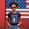 The Juniper Shop She Loves America Checkered Youth Short Sleeve Tee - 4 of 4