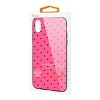 Reiko iPhone XS Max Hard Glass Design TPU Case with Pink Polka Dots - 4 of 4