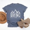 Simply Sage Market Women's Hiking Mode Take Me To The Mountains Short Sleeve Garment Dyed Tee - 3 of 4