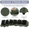 113.5'' U-Shaped Corduroy Sectional Sofa with Storage Ottoman - 6-Seat Convertible Couch for Living Room - 2 of 4