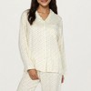 Anna-Kaci Lounge Women's 2-Piece Set Long Sleeve Button Front Top and Relaxed Fit Pants Pajama Set with Polka Dot Print - 4 of 4