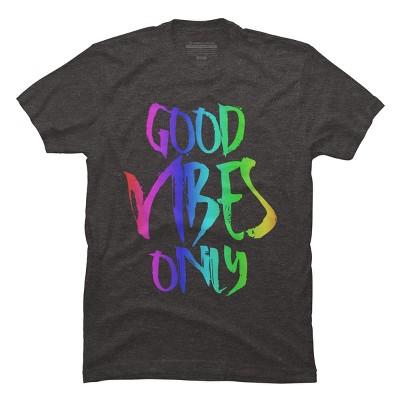 Adult Design By Humans Good Vibes Only Rainbow Pride By Samcole18 T-Shirt