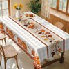 CHIC CRATE Tablecloth Home Fashions Autumn Leaves Fall Pumpkin Table Cover for Holiday Thanksgiving Harvest - 4 of 4