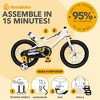 RoyalBaby Freestyle Children Kids Bicycle w/Handbrake, Training Wheels, and Water Bottle, for Boys and Girls Ages 3-10 - 3 of 4