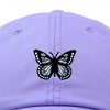 Dalix Butterfly Embroidered Cap Cotton Baseball Hat Garden Womens - 2 of 4