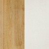 Wood Rattan Counter Barstool Warm Pine/Cream Linen - Nathan James: Bohemian Style, Cushioned Seat, 300 lbs Capacity - 3 of 4