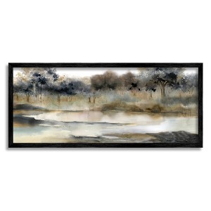 Stupell Trees By Lakeside Landscape Framed Giclee - 1 of 4