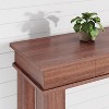 54" Farmhouse Entryway Sofa Console Table w/ 2 Drawers & Open Shelf - Wooden Storage Behind Couch for Hallway, Living Room - 4 of 4
