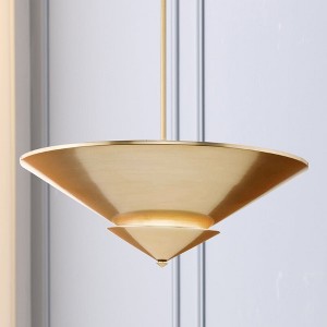 Urban Ambiance Luxury Modern Indoor Ceiling Light,  10-3/4''H x 25"W x 25''D,  Soft Gold Finish, UHP5051 - 1 of 4