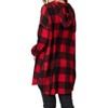 Women's Full Size Plaid Button Front Hooded Shirt - HEIMISH USA - 2 of 4