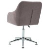 vidaXL Swivel Office Chair Taupe Fabric - 4 of 4