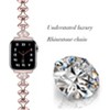Worryfree Gadgets Apple Watch Band Jewelry Metal Strap Bling Diamond Rhinestone Wristband Strap for iWatch Bands Series 8 7 6 5 4 3 2 1 SE - 3 of 3