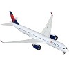 Airbus A350-900 Commercial Aircraft "Delta Air Lines" (N503DN) White w/Blue and Red 1/400 Diecast Model Airplane by GeminiJets - 2 of 3