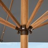 Best Choice Products 9ft Deep Square Solar LED Lighted Patio Umbrella w/ Faux Wood Texture, UV-Resistant - 2 of 4