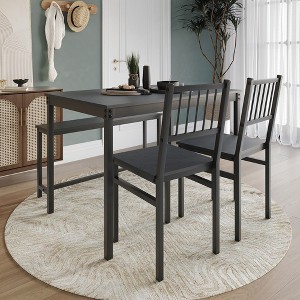 CasePiece 4 PCs Metal Dining Set - 1 of 4