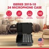 SKB Microphone Hard Case, 24-Slot Foam Interior with Cable Storage and Wheels - 2 of 4