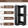 Besiost Corner Closet Organizer with Hanging Rods, Freestanding Closet System - 4 of 4