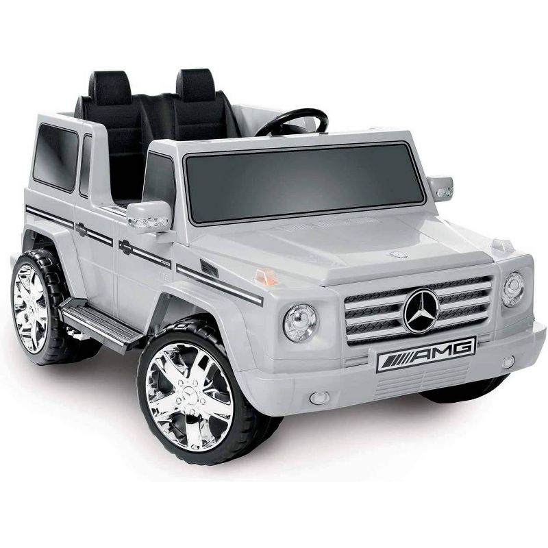 Kid Motorz 12V Mercedes Benz G55 Two Seater Powered Ride-On - Silver, 1 of 6
