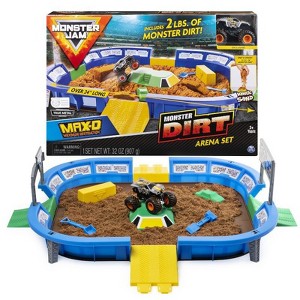 Monster Jam Monster Dirt Arena 24" Playset with  Exclusive 1:64 Scale Die-Cast Monster Jam Truck - 1 of 4
