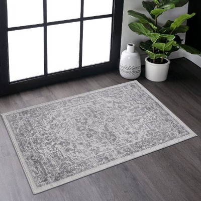Kumasinova Trendy Stain-Resistant Area Rug – Non-Shedding Living Room Rug, Medallion Rugs for Living Room, Kid & Pet-Friendly, Boho Washable Rugs