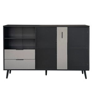Bella Depot 55.1''W Two-door Storage Cabinet with Two Drawers - 1 of 4