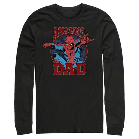 Men's Marvel Spider-Man Amazing Dad Long Sleeve Shirt - image 1 of 4