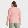 Women's Slim Fit Long Sleeve Ribbed T-Shirt - A New Day™ - 2 of 3