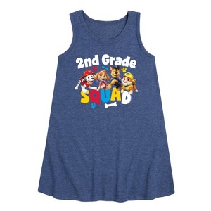 - Paw Patrol - Squad Second Grade Graphic Sleeveless Aline Dress - 1 of 4