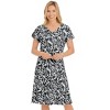 Collections Etc Scroll Patterned V-nk Dress - 3 of 4