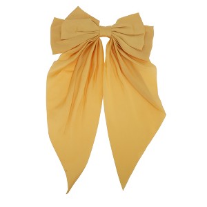 Unique Bargains Bow Ribbon French Barrette Hair Clips 1 Pc - 1 of 4