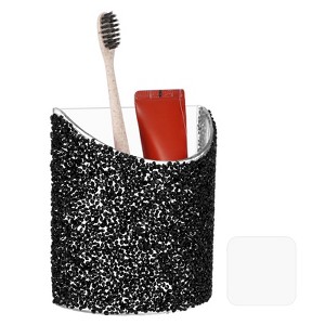 Unique Bargains Wall-Mounted Pencil Nail Art Tool Makeup Brush Holder with Clear Adhesive - 1 of 4