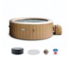INTEX PureSpa 6 Person Bubble Massage Inflatable Hot Tub Spa Bundled with Battery Powered Multicolor LED Light, and Adjustable Headrest (2 Pack) - 2 of 4