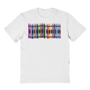 Social Collective Men's Colors Crayons Short Sleeve Graphic Cotton T-Shirt - 1 of 3