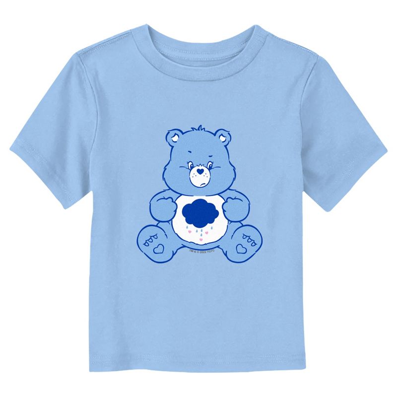 Care Bears Grumpy Bear Rain Cloud  T-Shirt - Light Blue - 4T, 1 of 4