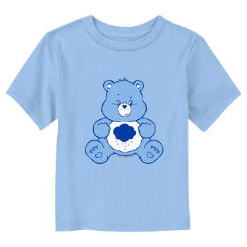 Care Bears Grumpy Bear Rain Cloud  T-Shirt - Light Blue - 4T