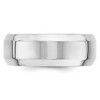 Black Bow Jewelry 8mm 10K White or Yellow Gold Beveled Edge Comfort Fit Band - 3 of 4
