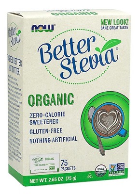 Organic Stevia Packets by Now Foods  -  75 Packet