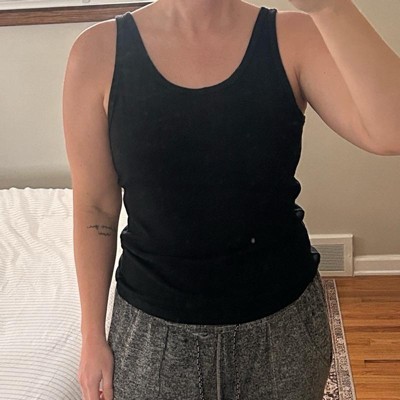 Women's Iconic Scoop Neck Tank Top - Universal Thread™ Black L