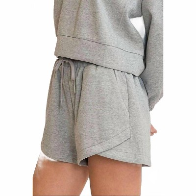 Women's Wo's Umgee Full Size Drawstring Sweatshorts With Pockets Plus Size - Trendsi