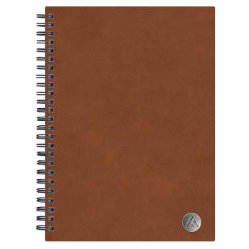 Lined Journal Safety Wirebound Non-Dated 5.75"x8.5" Tan - Blue Sky