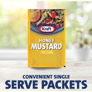 Kraft Honey Mustard Salad Dressing Single Serve Packet (1.5 oz Packets, Pack of 60) - 1 of 4