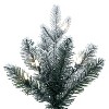 Vickerman 4.5'x30" Frosted Potted Spruce Artificial Slim Pre-Lit Christmas Tree - 4 of 4