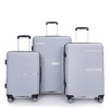 SEVOBAL Luggage 3 Piece PP Hardshell Set with Spinner Silent Wheels, TSA Lock, Ideal for Students or Travelling, Silver, 19.48"*11.8"*29.3" - 2 of 4