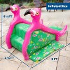 Giant Inflatable Flamingo Pool Slide w/Built-in Side Water Sprinklers for Kids- Extra Large Size (98"x 51"x 51")- Perfect for Summer Party Outdoor Fun - 3 of 4