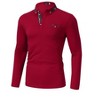 Men's Polo Shirts Long Sleeve Golf Shirts Business Casual Button Collar Shirts - 3 of 4