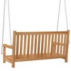 vidaXL Swing Bench Natural Teak Solid Teak Wood Standard Durable - 4 of 4